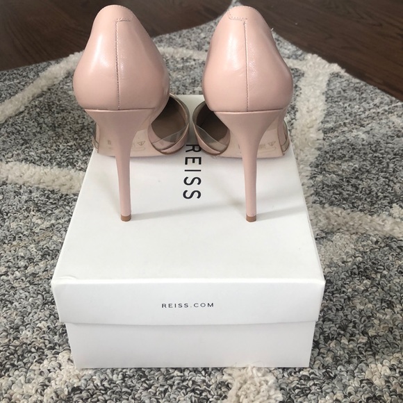 Reiss Leather Nude Heels - Picture 2 of 4